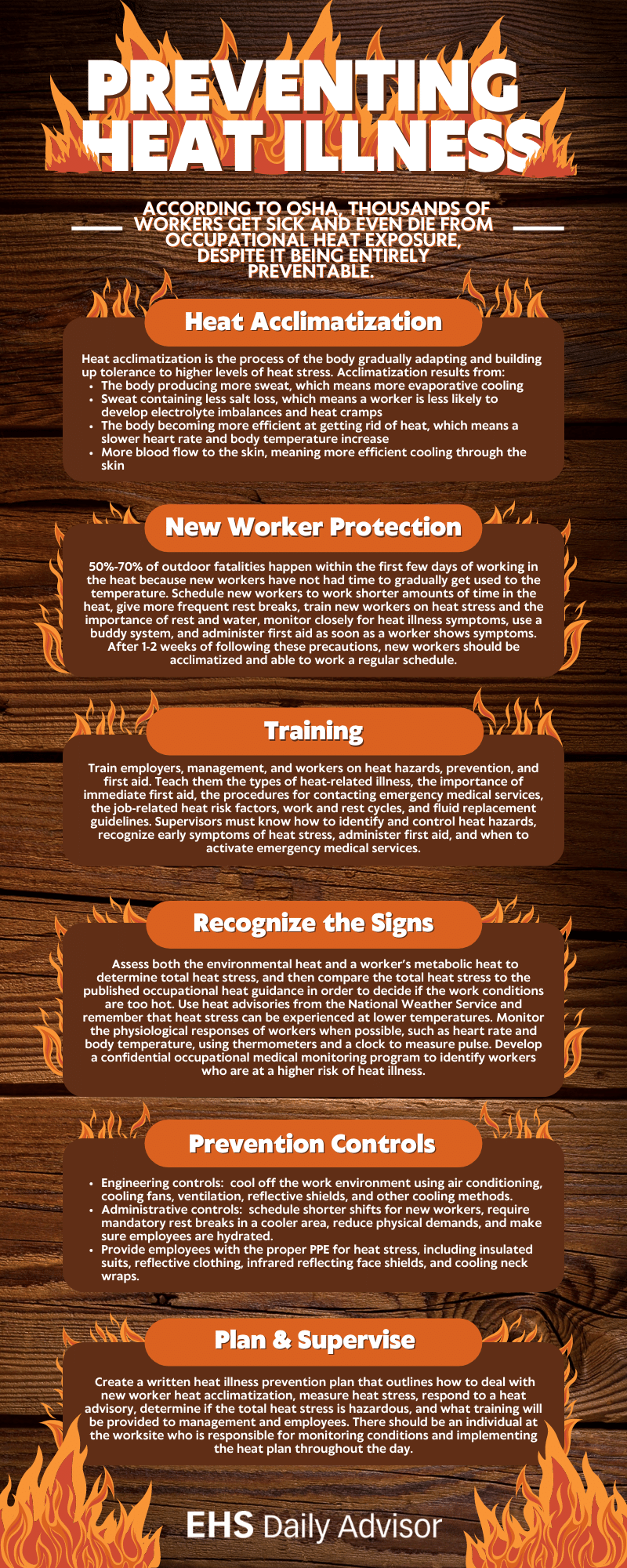 Preventing heat illness infographic