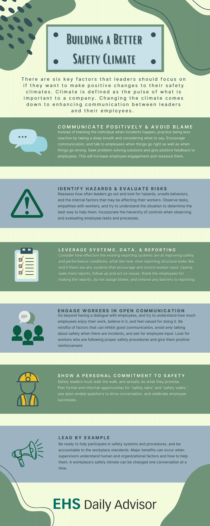 How to improve your safety climate [infographic] Arrowhead